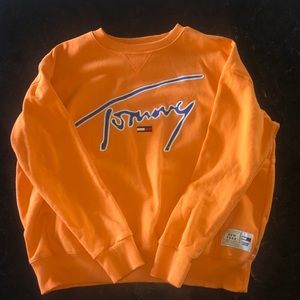Tommy Hilfiger orange sweatshirt